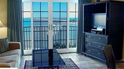 View of Bay from living toom of the Coconut Malorie Resort Photo