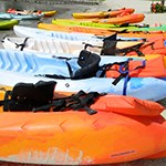 Equipment lined up for adventure Photo
