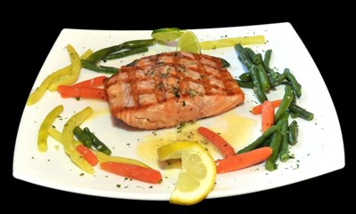 Salmon prepared the Cactus Taverna way. Photo