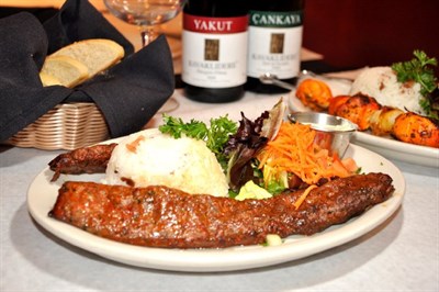 Flavorful dinner created by the Kitchen at Cazbar. Photo