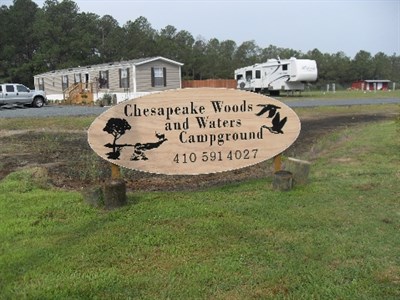 Newly updated Chesapeake Woods and Waters Campground. Photo