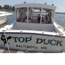 Capt Butch Geho's &quot;Top Duck&quot; Charter Boat. Photo