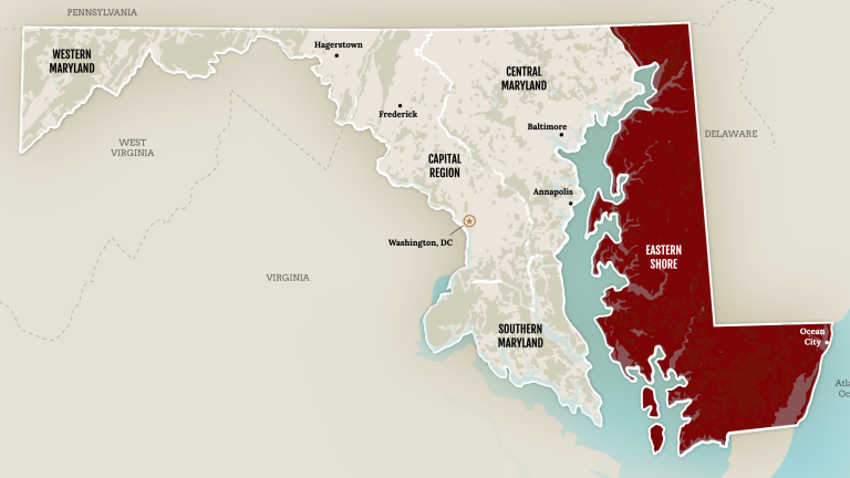 Eastern Shore Map for FHMD