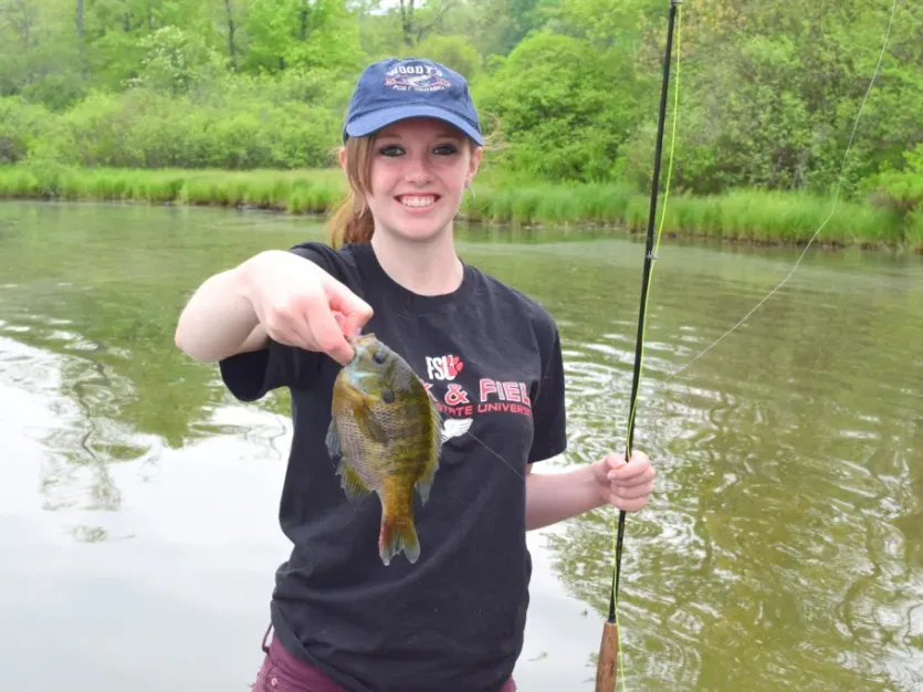 Bluegill caught by Jess