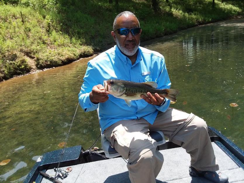 Bass caught at Piney Run Reservoir