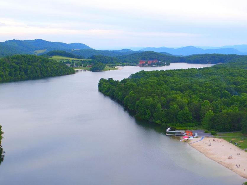 Aerial view of Allegany County