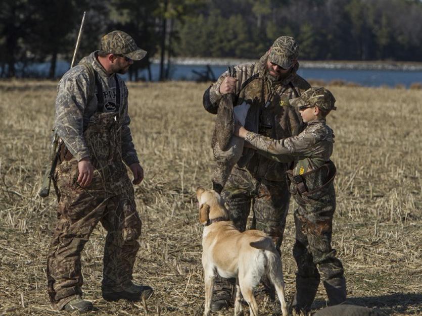 Family waterfowl hunting