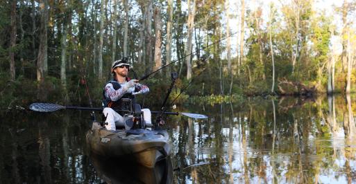 Kayak fishing with Steven Kamborous