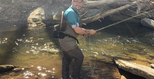 Fly Fishing on Big Hunting Creek in Frederick County