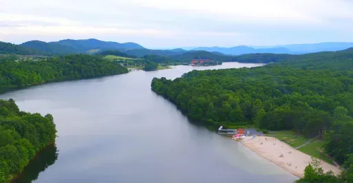 Aerial view of Allegany County