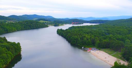 Aerial view of Allegany County