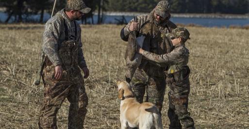 Family waterfowl hunting