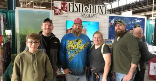 Group of friends at the Great American Outdoor Show
