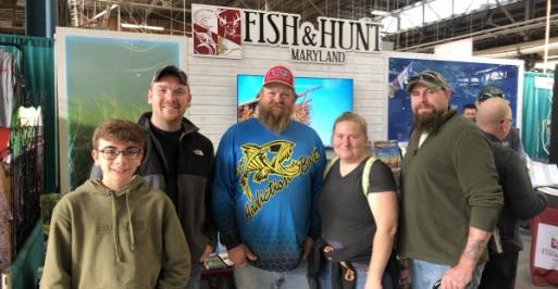 Group of friends at the Great American Outdoor Show