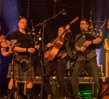 Skerryvore band with instruments Photo