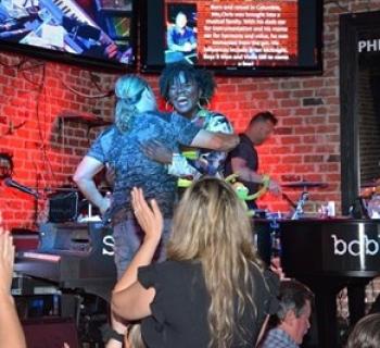 Guest enjoying a stage call Photo