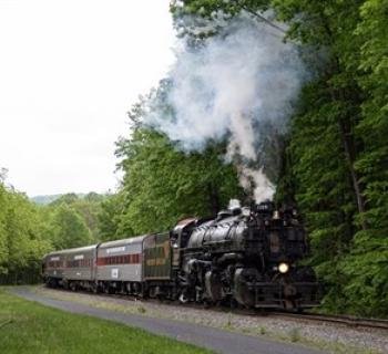 Steam locomotive 1309 is the largest operating steam engine on the East Coast. Photo