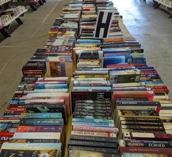 Thousands of used books available for all interests. Photo