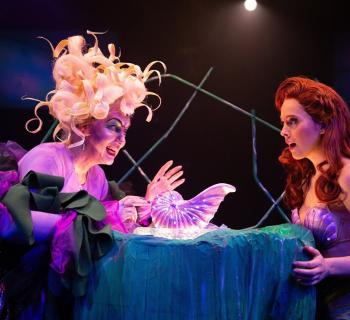Ursula and Ariel in Disney's The Little Mermaid @TobysDinnerTheatre Photo