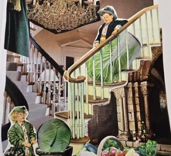 Impossible Dream House II mixed media collage Photo