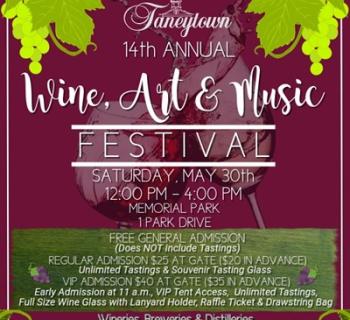 Flyer for 2026 Wine, Art & Music Festival Photo
