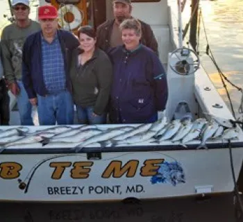 Bite Me Charter after a happy time fishing. Photo
