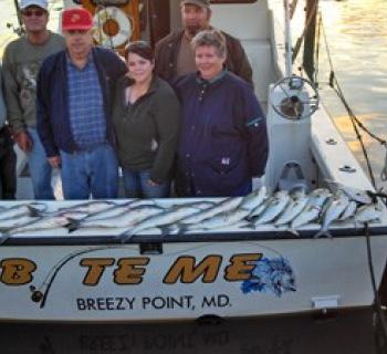 Bite Me Charter after a happy time fishing. Photo