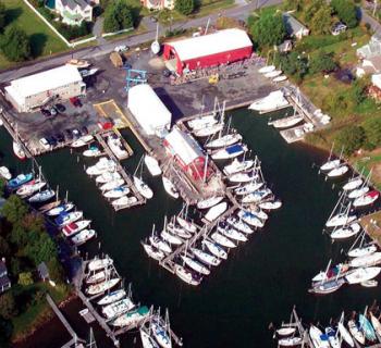 Overhead view of Hinckley Yacht Services Photo