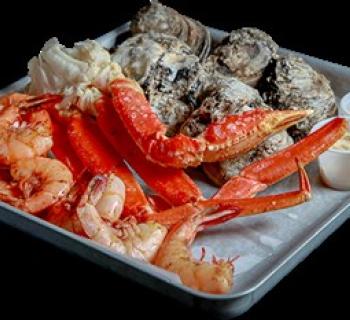 Steamed seafood sampler Photo