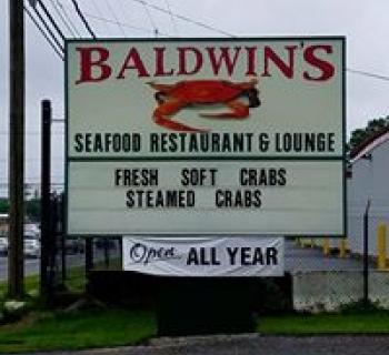 Baldwin's Seafood Restaurant and Lounge signage Photo