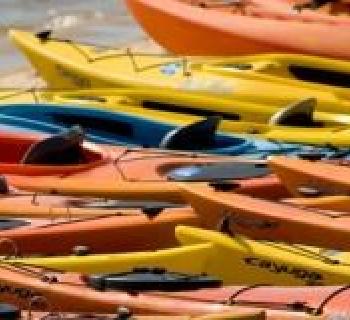 colorful kayaks Photo