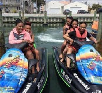 Family on Jet-Skis Photo
