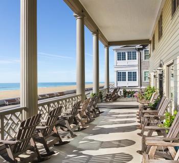 View from porch of hotel Photo