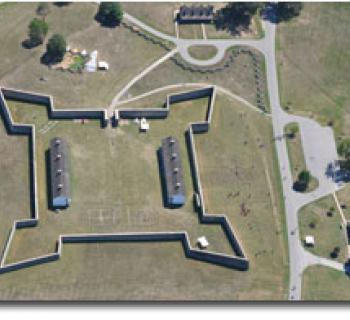 Aerial view of Fort Frederick State Park Photo