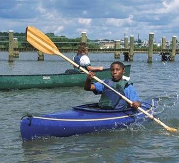 Boy in a kayak Photo