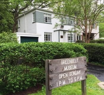Greenbelt Museum exterior view with signage Photo