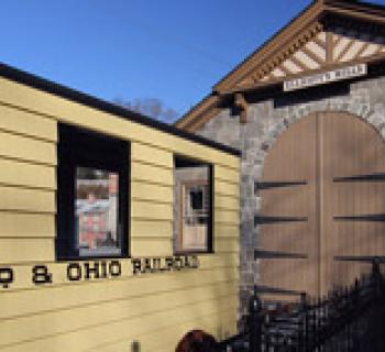 Train at B&O Railroad Station Museum in Ellicott City Photo