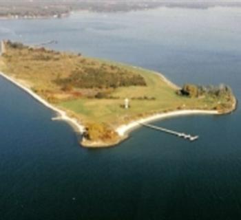 Aerial view of St. Clement's Island State Park Photo