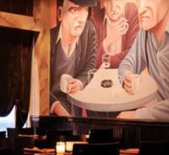 Interior of the stylish Cava Mezze, Rockville. Photo