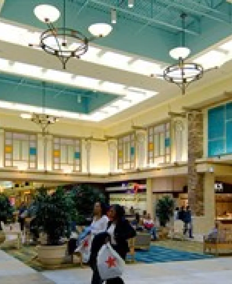 Interior courtyard in the Harford Mall Photo
