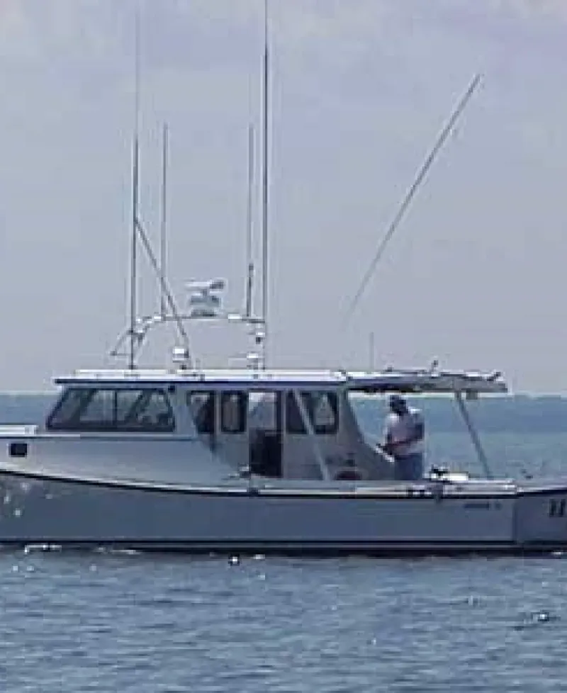 Enjoy a relaxing day aboard the "Hat Trick". Photo