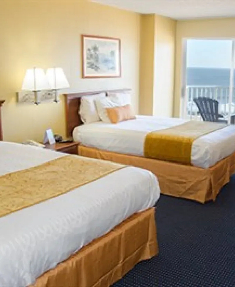 Crystal Beach Oceanfront Hotel guest room Photo