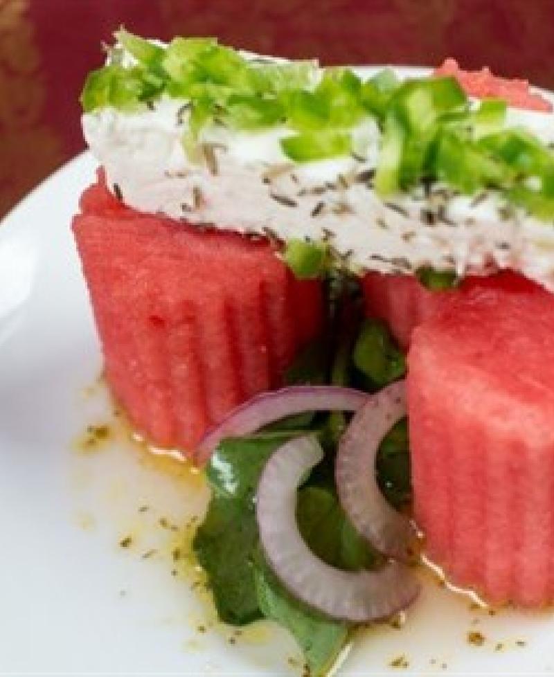 Watermelon salad at Ananda Photo