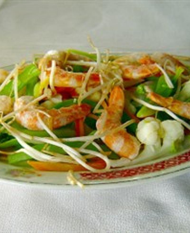 Chinese shrimp dish Photo