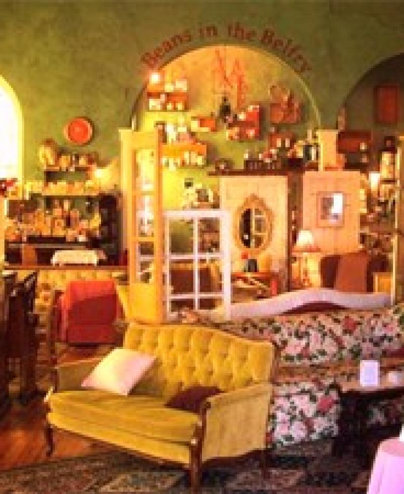 cozy cafe interior Photo