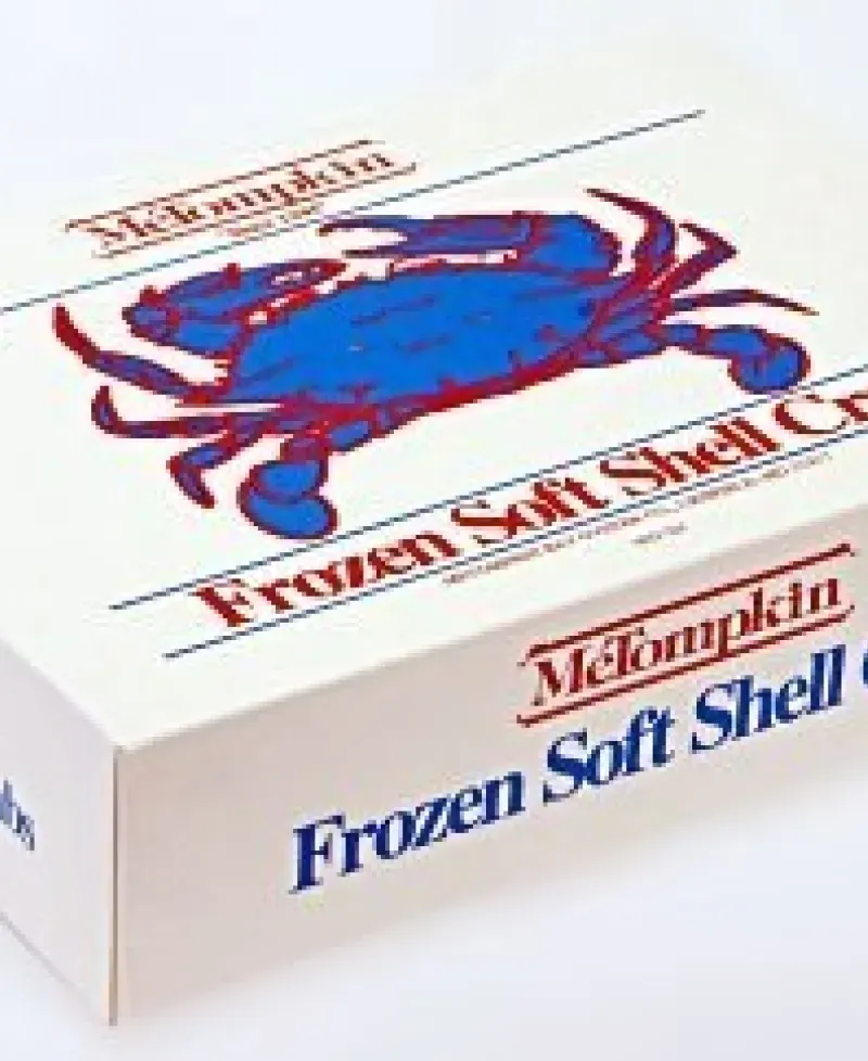 Box of frozen soft shell crabs Photo