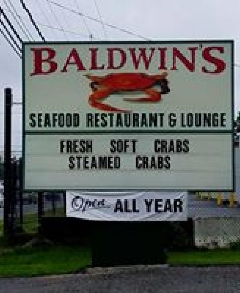Baldwin's Seafood Restaurant and Lounge signage Photo