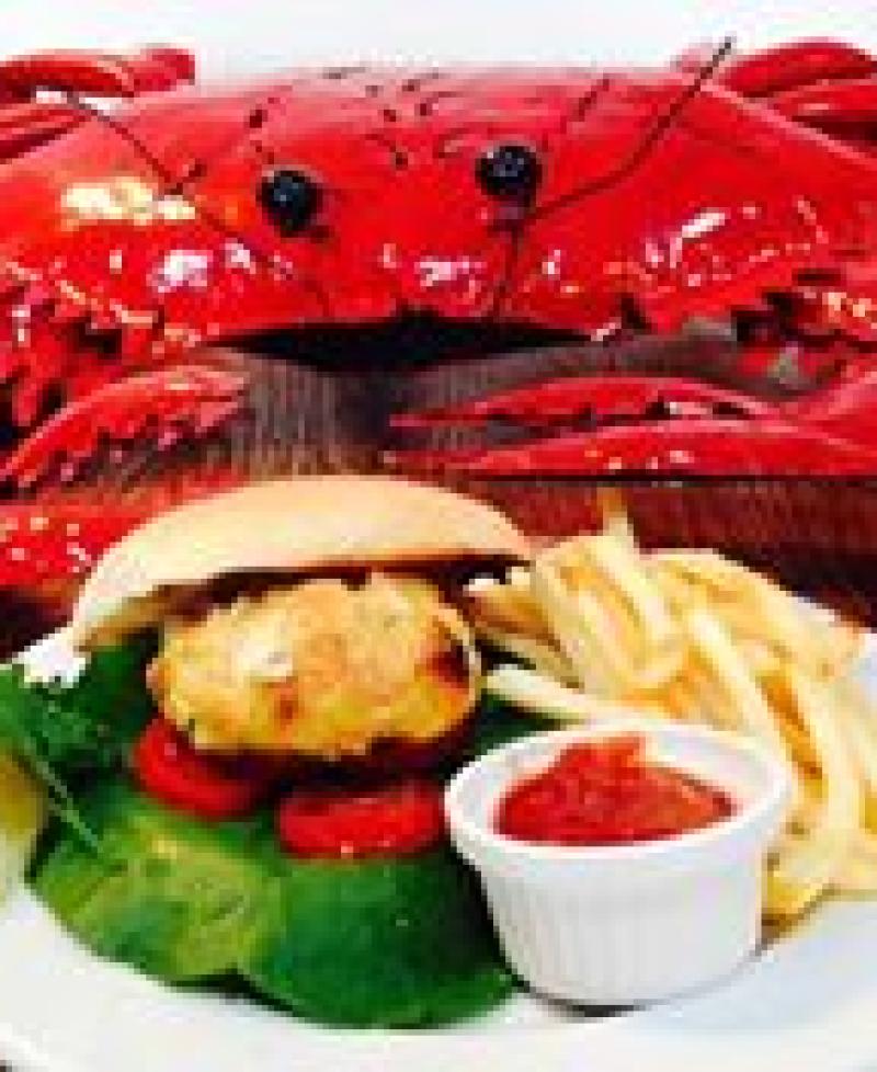 Crab cake sandwich Photo