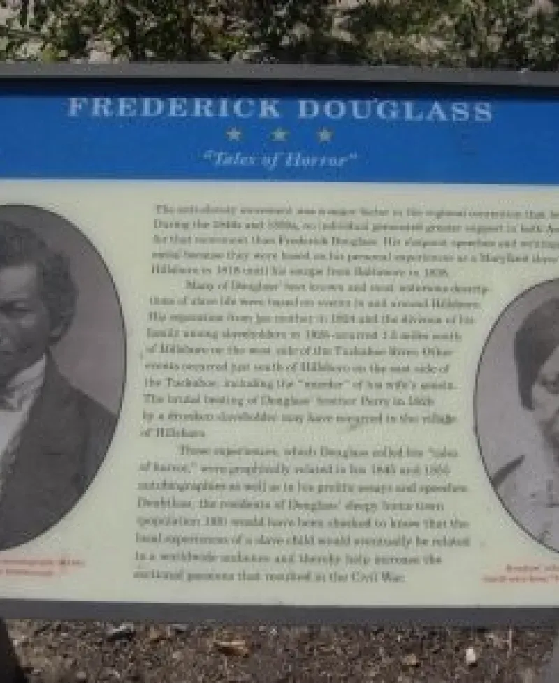 Frederick Douglass Civil War Trail Marker "Tales of Horror" Photo