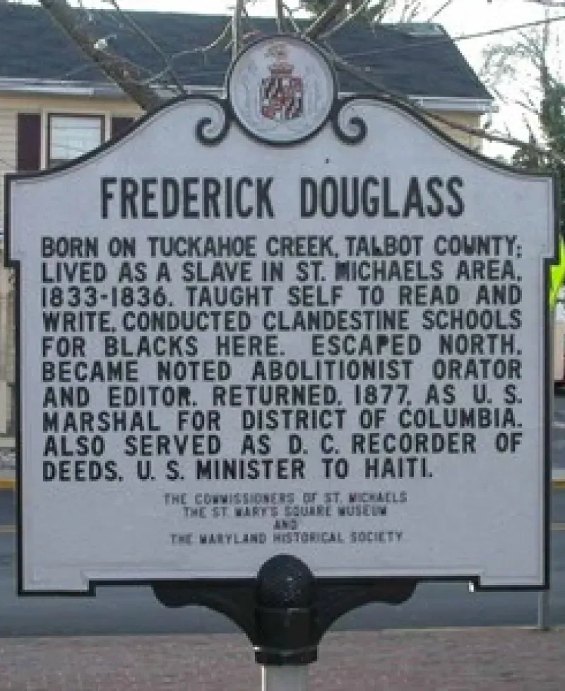 Frederick Douglass Marker at the Frederick Douglass Park in St. Michaels Photo